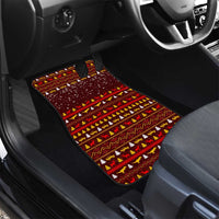 Santassic Park Santa Claus Christmas Car Mats Xmas Holiday Patterns - Wonder Print Shop