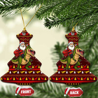 Santassic Park Santa Claus Christmas Ceramic Ornament Xmas Holiday Patterns - Wonder Print Shop