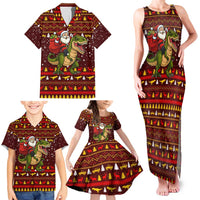 Santassic Park Santa Claus Christmas Family Matching Tank Maxi Dress and Hawaiian Shirt Xmas Holiday Patterns - Wonder Print Shop
