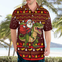 Santassic Park Santa Claus Christmas Hawaiian Shirt Xmas Holiday Patterns - Wonder Print Shop