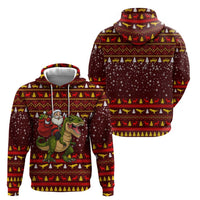 Santassic Park Santa Claus Christmas Hoodie Xmas Holiday Patterns - Wonder Print Shop