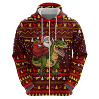 Santassic Park Santa Claus Christmas Hoodie Xmas Holiday Patterns - Wonder Print Shop