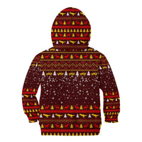 Santassic Park Santa Claus Christmas Kid Hoodie Xmas Holiday Patterns - Wonder Print Shop