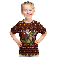 Santassic Park Santa Claus Christmas Kid T Shirt Xmas Holiday Patterns - Wonder Print Shop