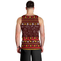 Santassic Park Santa Claus Christmas Men Tank Top Xmas Holiday Patterns - Wonder Print Shop