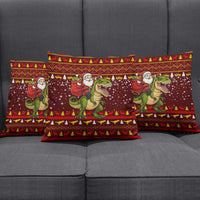 Santassic Park Santa Claus Christmas Pillow Cover Xmas Holiday Patterns - Wonder Print Shop