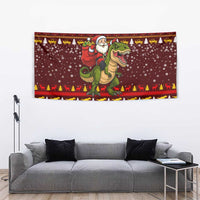 Santassic Park Santa Claus Christmas Tapestry Xmas Holiday Patterns - Wonder Print Shop