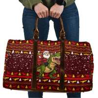 Santassic Park Santa Claus Christmas Travel Bag Xmas Holiday Patterns - Wonder Print Shop