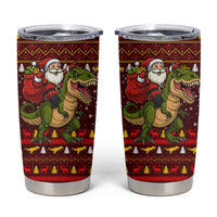 Santassic Park Santa Claus Christmas Tumbler Cup Xmas Holiday Patterns - Wonder Print Shop