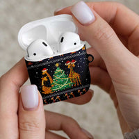 Love Giraffe Christmas AirPods Case Xmas Holiday Patterns - Wonder Print Shop
