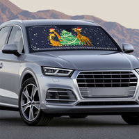 Love Giraffe Christmas Auto Sun Shade Xmas Holiday Patterns - Wonder Print Shop