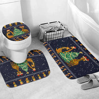 Love Giraffe Christmas Bathroom Set Xmas Holiday Patterns - Wonder Print Shop