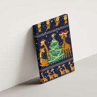 Love Giraffe Christmas Canvas Wall Art Xmas Holiday Patterns - Wonder Print Shop