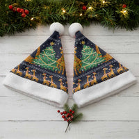 Love Giraffe Christmas Santa Hat Xmas Holiday Patterns - Wonder Print Shop
