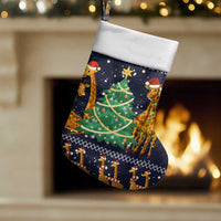Love Giraffe Christmas Stocking Xmas Holiday Patterns - Wonder Print Shop