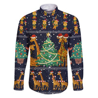 Love Giraffe Christmas Family Matching Puletasi and Hawaiian Shirt Xmas Holiday Patterns - Wonder Print Shop