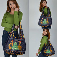 Love Giraffe Christmas Grocery Bag Xmas Holiday Patterns - Wonder Print Shop