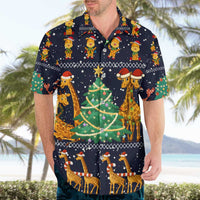 Love Giraffe Christmas Hawaiian Shirt Xmas Holiday Patterns - Wonder Print Shop