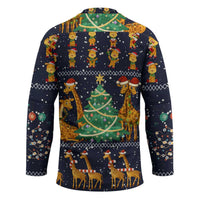 Love Giraffe Christmas Hockey Jersey Xmas Holiday Patterns - Wonder Print Shop