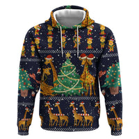 Love Giraffe Christmas Hoodie Xmas Holiday Patterns - Wonder Print Shop