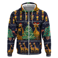 Love Giraffe Christmas Hoodie Xmas Holiday Patterns - Wonder Print Shop