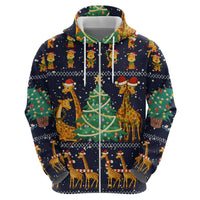 Love Giraffe Christmas Hoodie Xmas Holiday Patterns - Wonder Print Shop