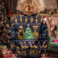 Love Giraffe Christmas Kid Ugly Christmas Sweater Xmas Holiday Patterns - Wonder Print Shop