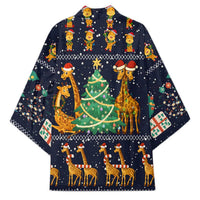 Love Giraffe Christmas Kimono Xmas Holiday Patterns - Wonder Print Shop