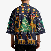 Love Giraffe Christmas Kimono Xmas Holiday Patterns - Wonder Print Shop