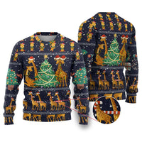 Love Giraffe Christmas Ugly Christmas Sweater Xmas Holiday Patterns - Wonder Print Shop