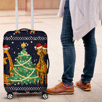 Love Giraffe Christmas Luggage Cover Xmas Holiday Patterns - Wonder Print Shop