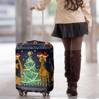 Love Giraffe Christmas Luggage Cover Xmas Holiday Patterns - Wonder Print Shop