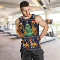 Love Giraffe Christmas Men Tank Top Xmas Holiday Patterns - Wonder Print Shop