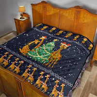 Love Giraffe Christmas Quilt Xmas Holiday Patterns - Wonder Print Shop