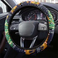 Love Giraffe Christmas Steering Wheel Cover Xmas Holiday Patterns - Wonder Print Shop