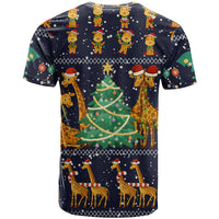 Love Giraffe Christmas T Shirt Xmas Holiday Patterns - Wonder Print Shop