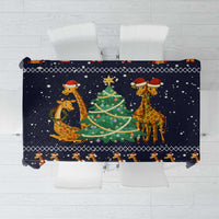 Love Giraffe Christmas Tablecloth Xmas Holiday Patterns - Wonder Print Shop