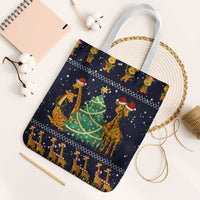 Love Giraffe Christmas Tote Bag Xmas Holiday Patterns - Wonder Print Shop