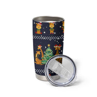 Love Giraffe Christmas Tumbler Cup Xmas Holiday Patterns - Wonder Print Shop