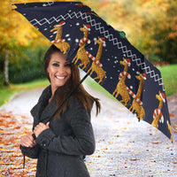 Love Giraffe Christmas Umbrella Xmas Holiday Patterns - Wonder Print Shop