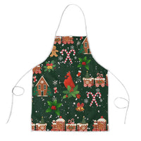 Love Cardinal Xmas Christmas Apron Xmas Holiday Patterns - Wonder Print Shop