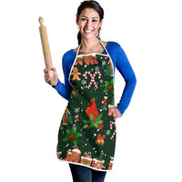 Love Cardinal Xmas Christmas Apron Xmas Holiday Patterns - Wonder Print Shop