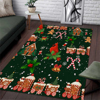 Love Cardinal Xmas Christmas Area Rug Xmas Holiday Patterns - Wonder Print Shop