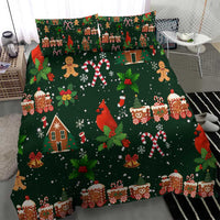 Love Cardinal Xmas Christmas Bedding Set Xmas Holiday Patterns - Wonder Print Shop