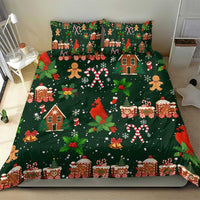 Love Cardinal Xmas Christmas Bedding Set Xmas Holiday Patterns - Wonder Print Shop