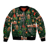 Love Cardinal Xmas Christmas Bomber Jacket Xmas Holiday Patterns - Wonder Print Shop