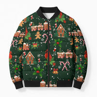 Love Cardinal Xmas Christmas Bomber Puffer Jacket Xmas Holiday Patterns - Wonder Print Shop