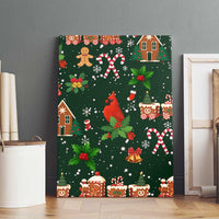 Love Cardinal Xmas Christmas Canvas Wall Art Xmas Holiday Patterns - Wonder Print Shop