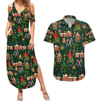 Love Cardinal Xmas Christmas Couples Matching Summer Maxi Dress and Hawaiian Shirt Xmas Holiday Patterns - Wonder Print Shop