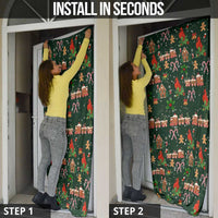 Love Cardinal Xmas Christmas Door Cover Xmas Holiday Patterns - Wonder Print Shop